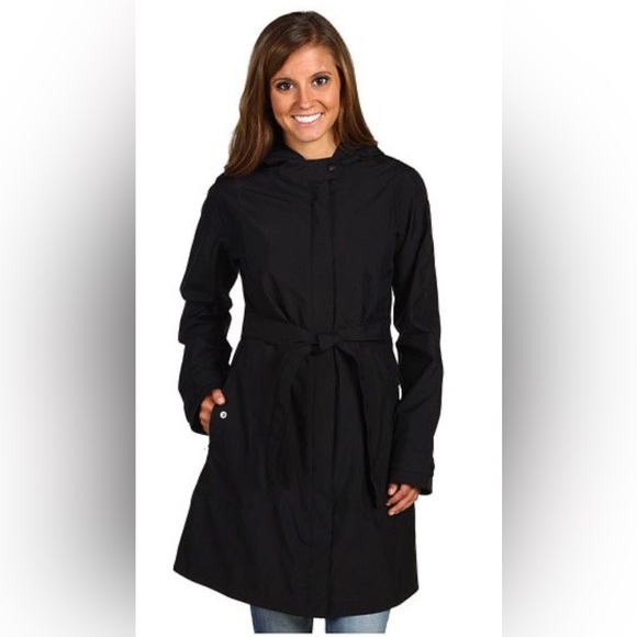 Patagonia W’s Arborist Trench Rain Coat H2no Black L - Picture 2 of 14